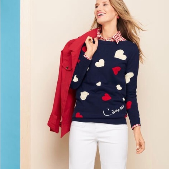 Talbots Sweaters - 🔷 Host Pick🔷🥳TALBOTS SUPERSOFT HEARTS SWEATER